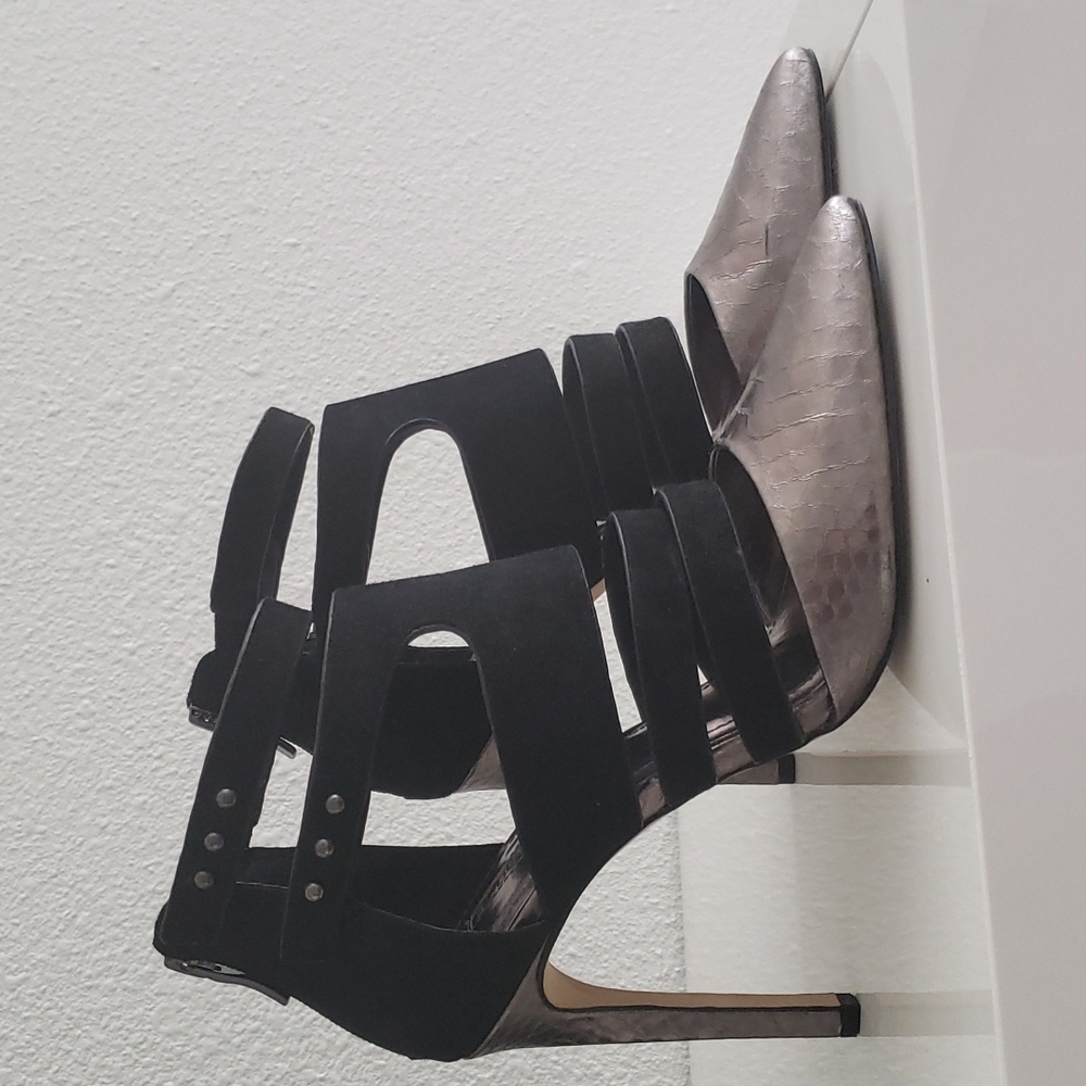 🚨 Flash Sale 🚨BGBGeneration Black & Silver Heels